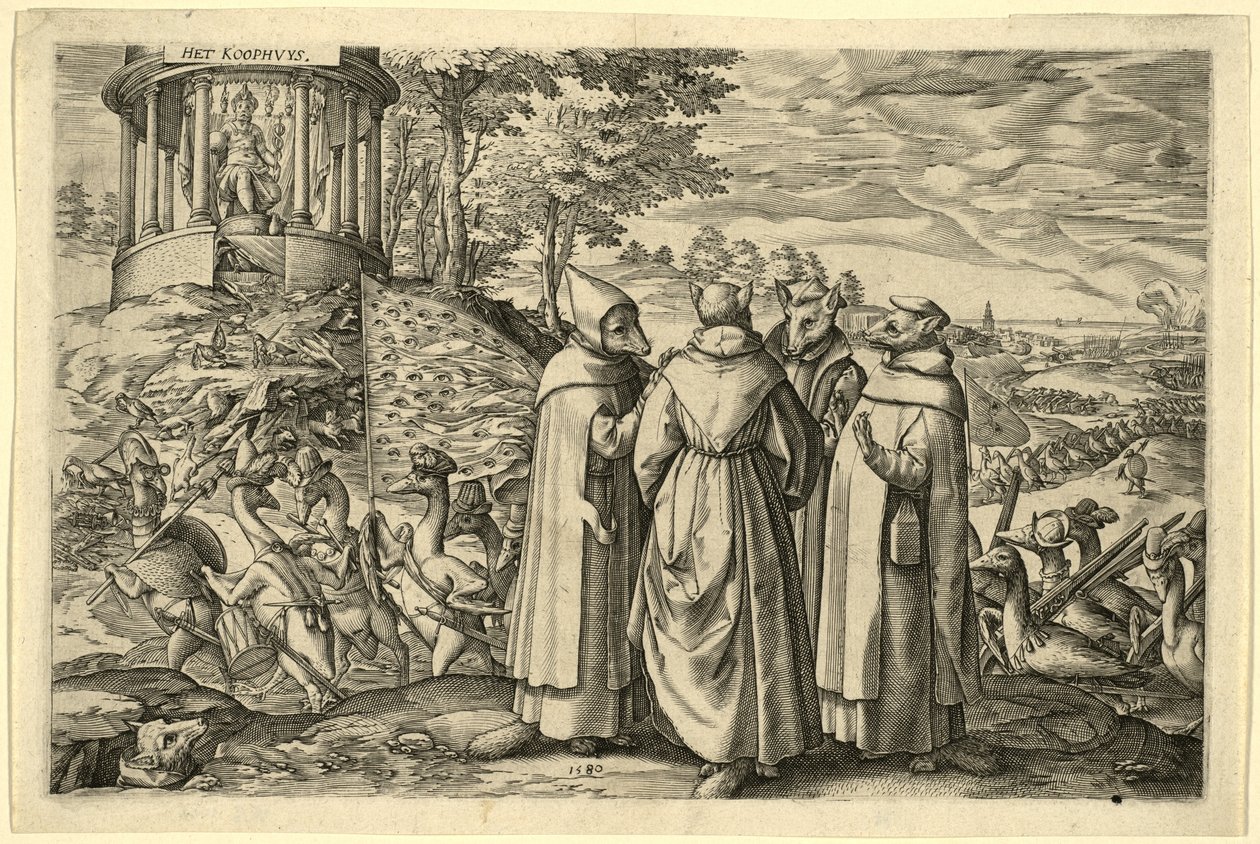 Allegoria Alvan herttuan tappiosta Briellessä, 1580 tekijältä Netherlandish School