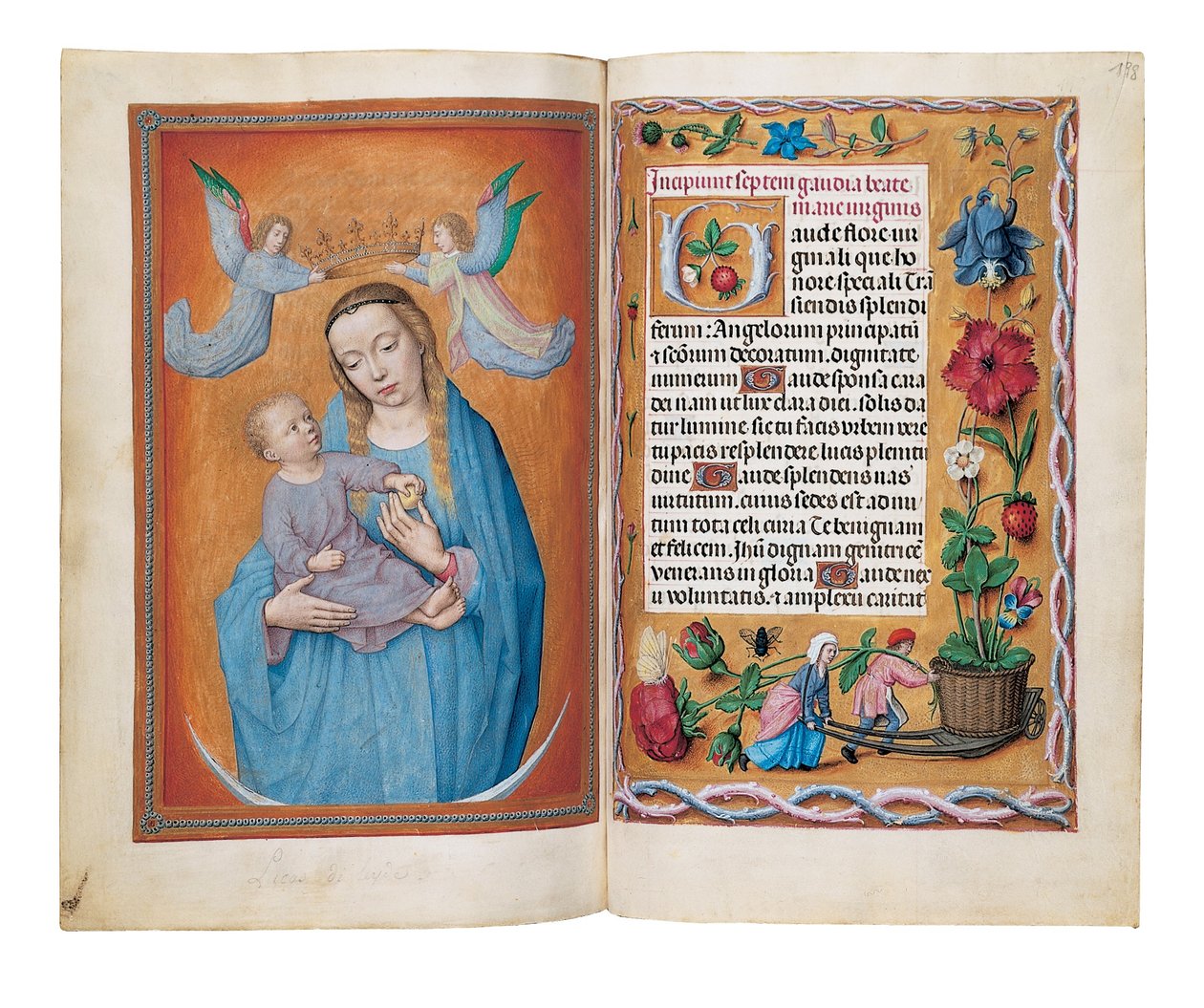 Tuntikirja, Gent tai mahdollisesti Brugge, n. 1505 tekijältä Netherlandish School