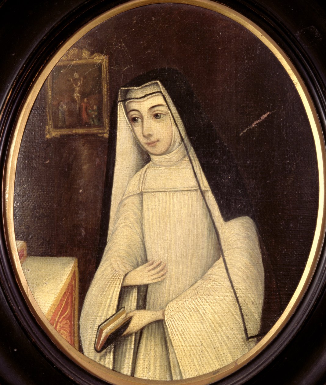 Frances Justina Huddleston (1708-87) oli tapana Augustinian Canonesses -luonnon nunnana Englannin luostarissa Bruggessa, n. 1727 tekijältä Netherlandish School