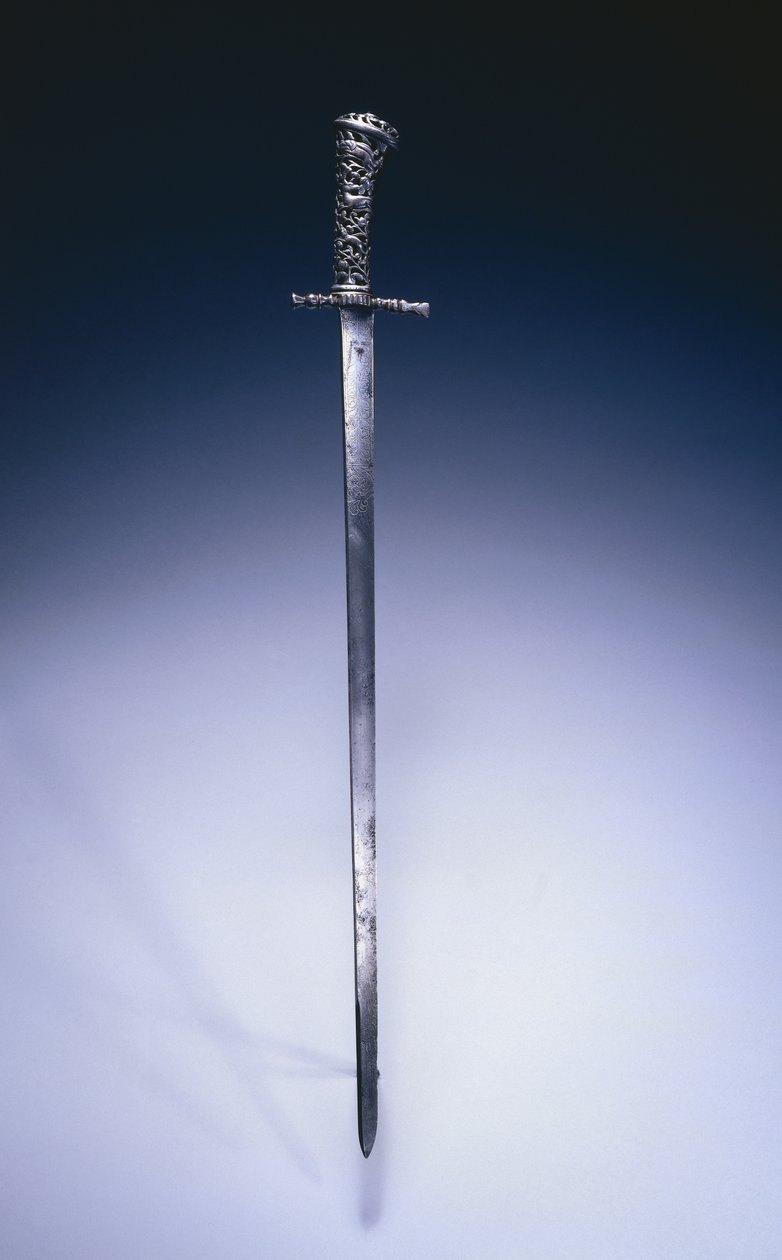 Metsästysmiekka n.1760-70 tekijältä Netherlandish School