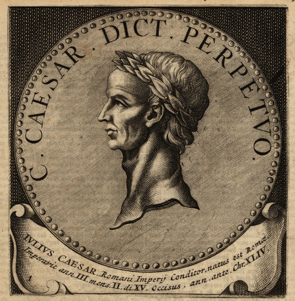 Julius Caesar, Caius Julius Caesar, Rooman diktaattori. tekijältä Netherlandish School