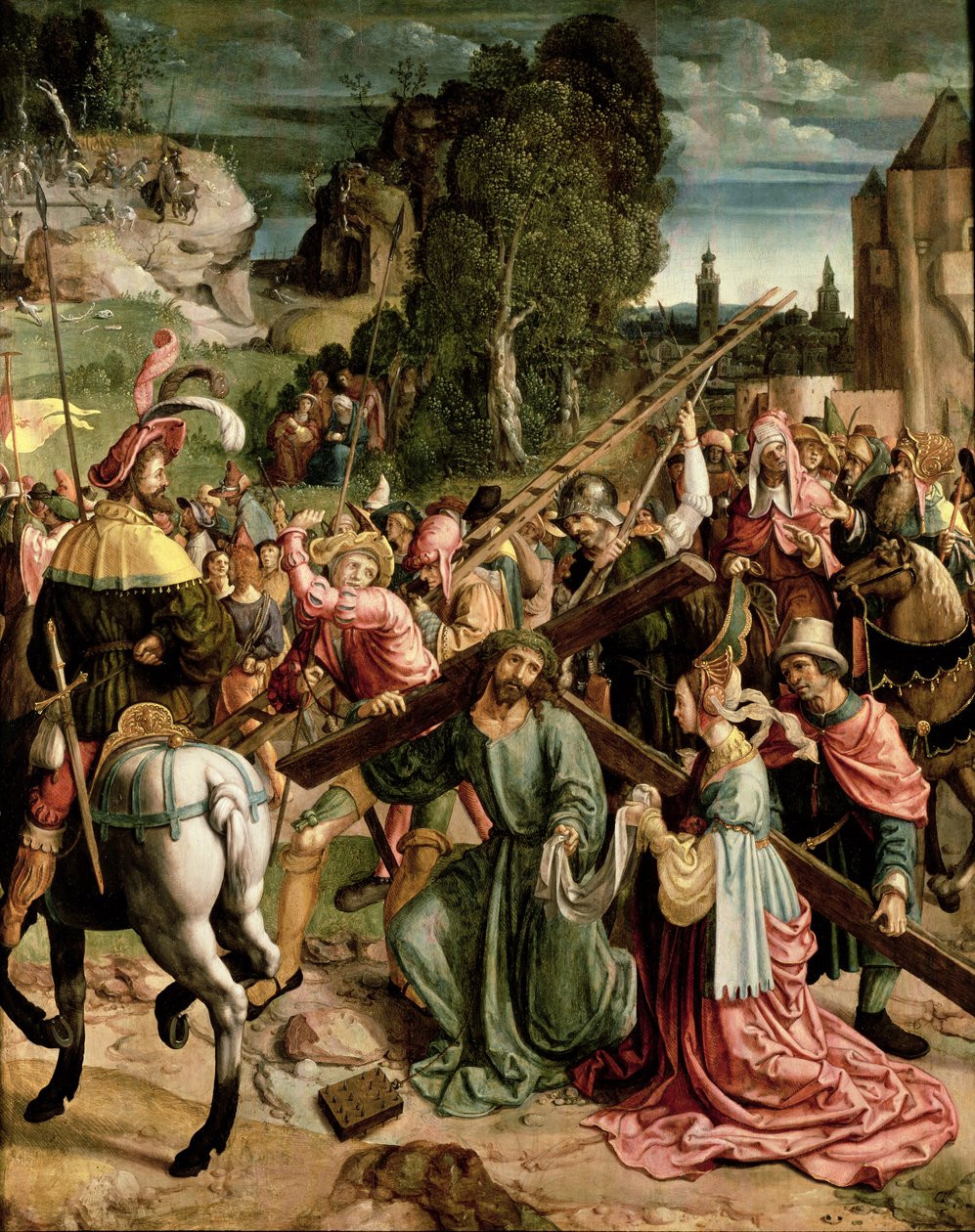Tiellä Golgatalle, noin 1520 tekijältä Netherlandish School