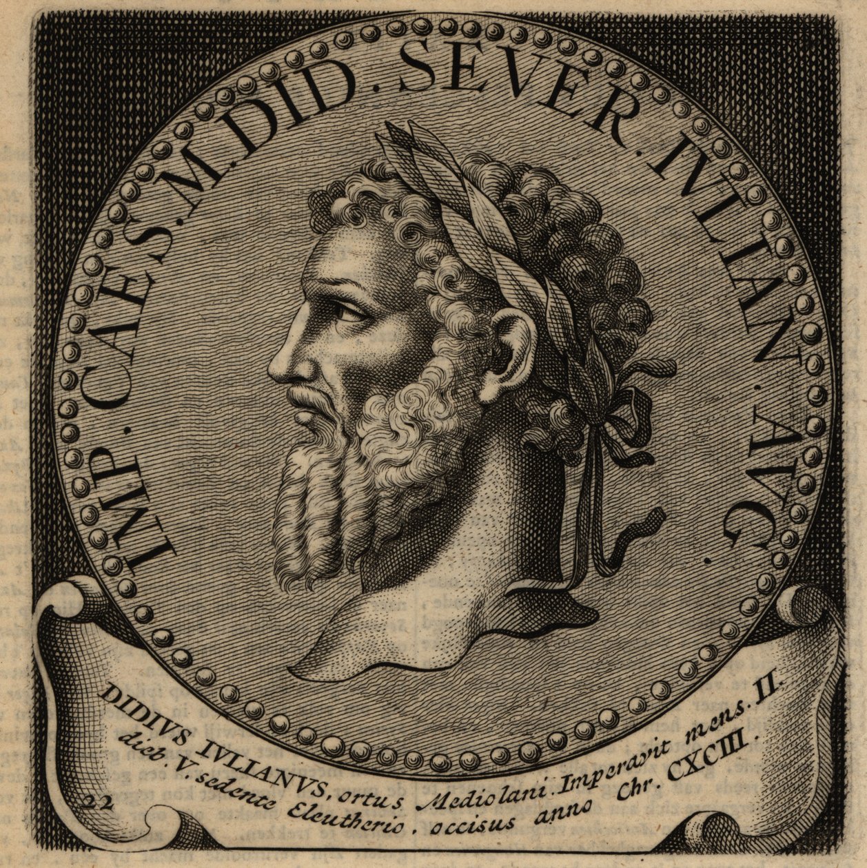 Rooman keisari Didius Julianuksen muotokuva. tekijältä Netherlandish School
