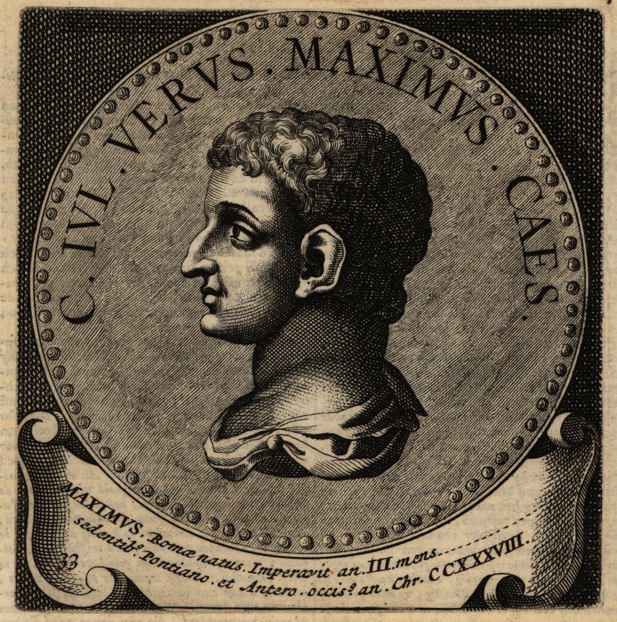 Rooman keisari Gaius Julius Verus Maximuksen muotokuva tekijältä Netherlandish School