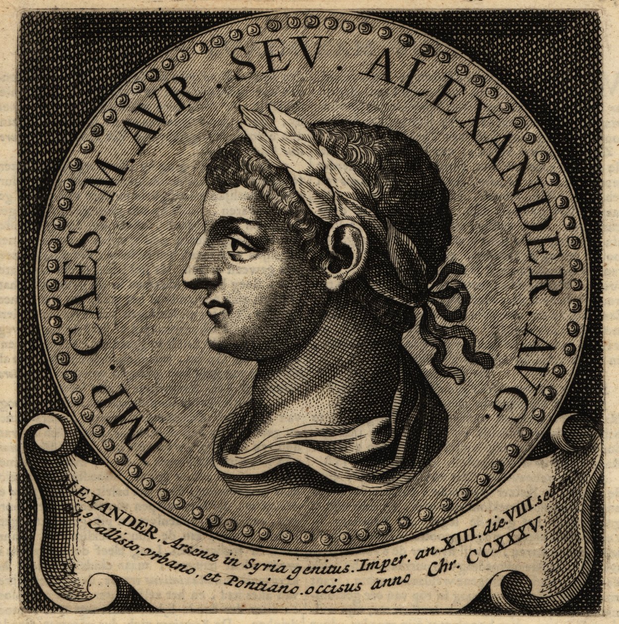Rooman keisari Severus Alexanderin muotokuva. tekijältä Netherlandish School