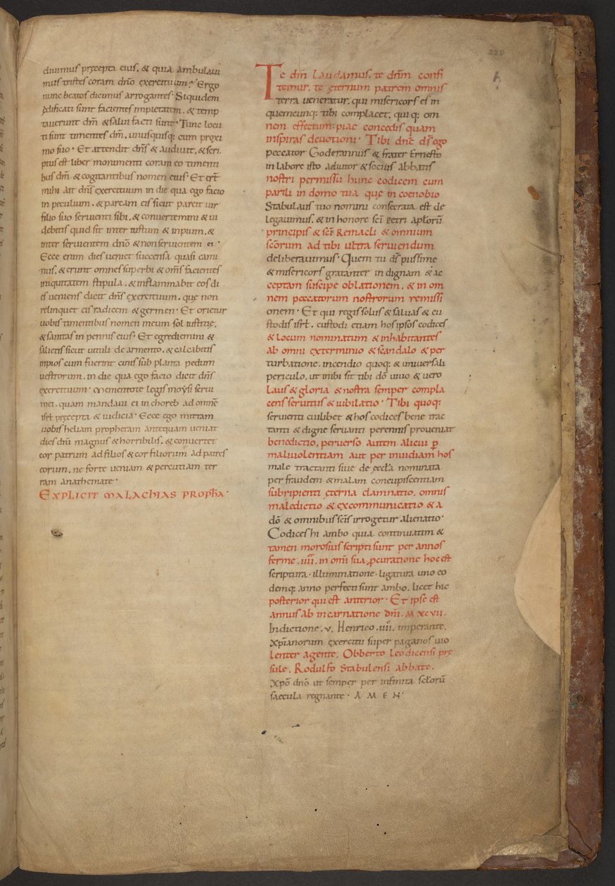 Stavelotin Raamattu, Add MS 28106, f.228r. tekijältä Netherlandish School