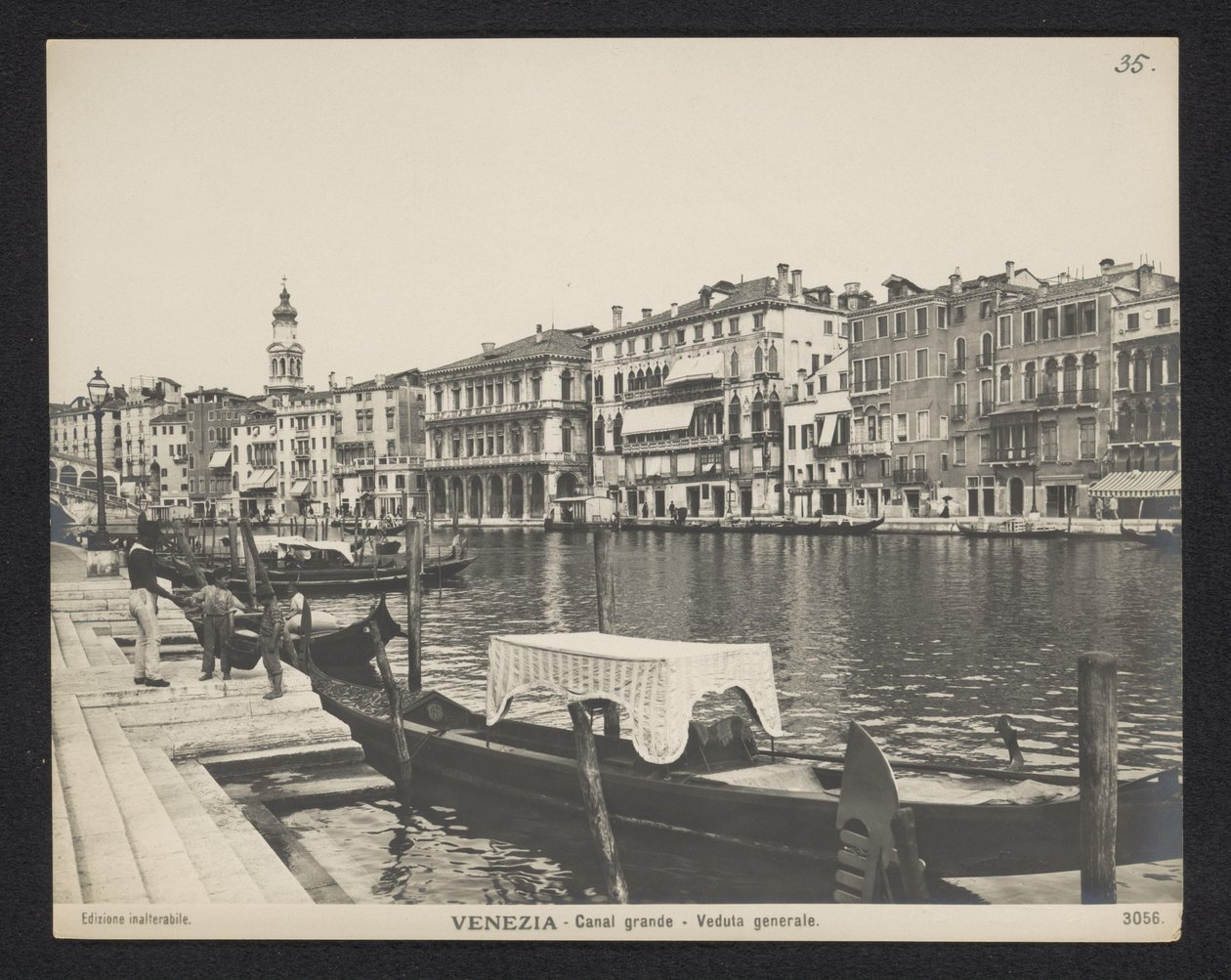 Näkymä Grand Canalille Venetsiassa Venetsia - Grand Canal - Veduta generale (otsikko esineessä) tekijältä Neue Photographische Gesellschaft