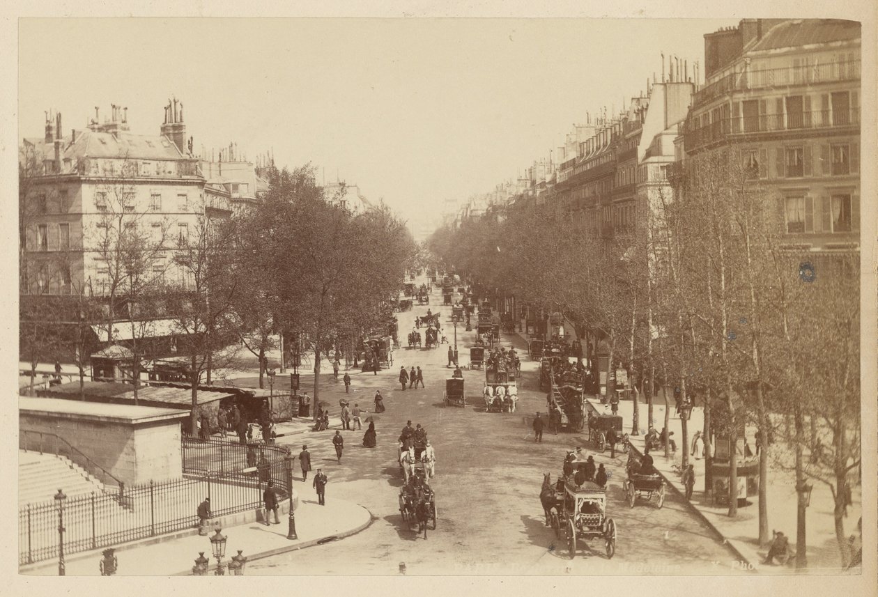 Pariisi, Boulevard de la Madeleine tekijältä Neurdein freres