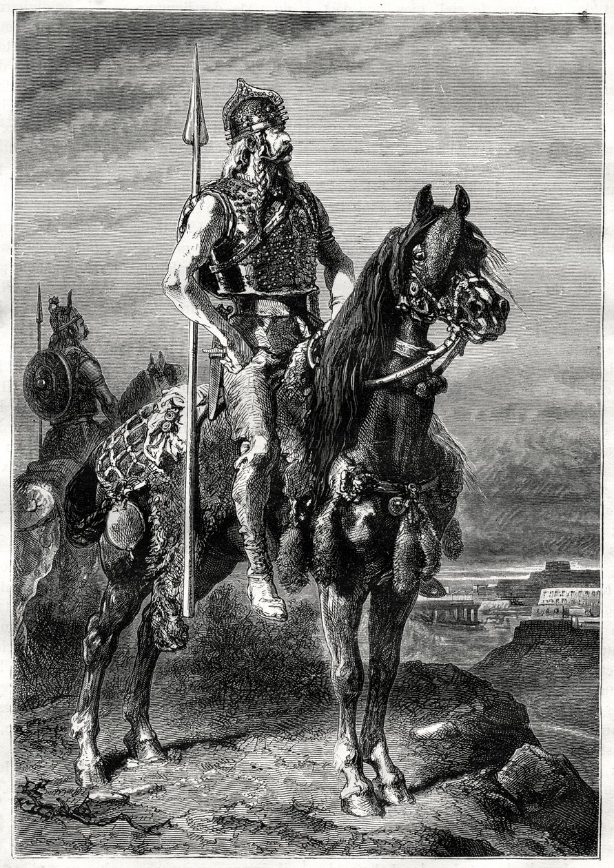 Gallialainen ratsumies, 1800-luku tekijältä Neuville