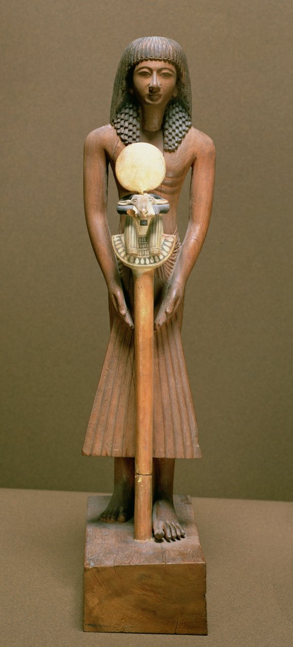 Lavankantaja pässinpäisellä standardilla (kariobipuu) tekijältä New Kingdom Egyptian