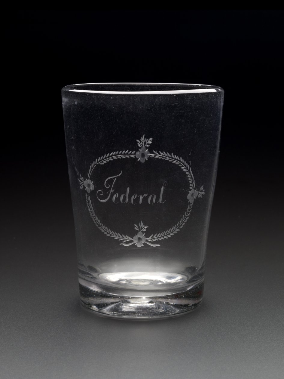 Tumbler, c. 1788-1795 (lyijytön lasi) tekijältä New Bremen Glass Manufactory