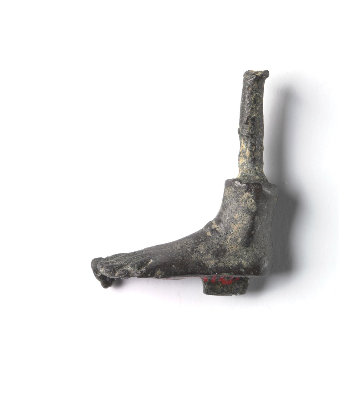 Pronssivuori "Shawabty-paketista": Jalka, 18.–19. dynastia, n. 1336-1256 eKr. (pronssi) tekijältä New Kingdom Egyptian