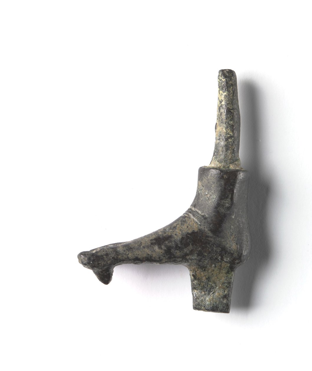 Pronssivuori "Shawabty-paketista": Jalka, 18.–19. dynastia, n. 1336-1256 eKr. (pronssi) tekijältä New Kingdom Egyptian