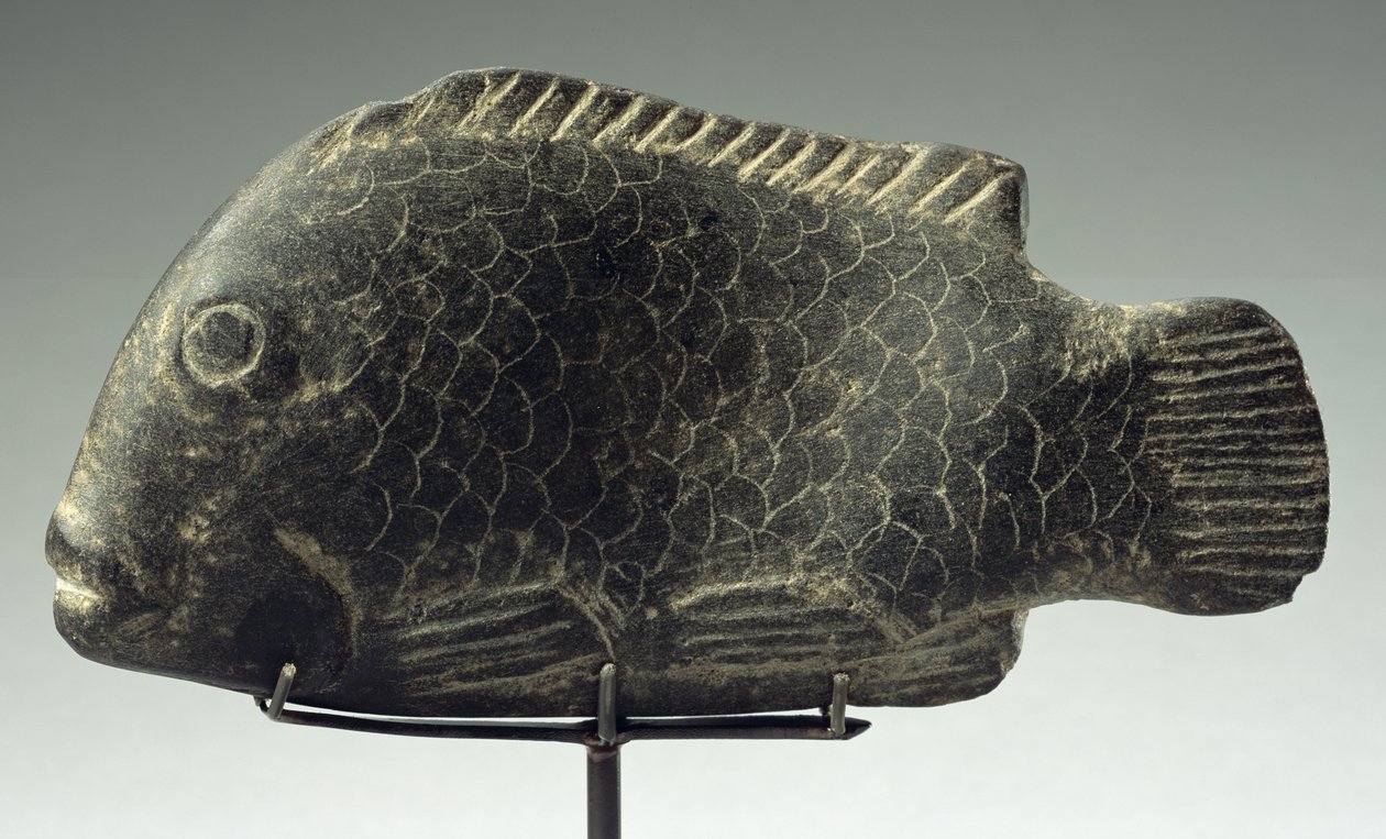 Kala, 1540-1069 eKr. (kova musta kivi) tekijältä New Kingdom Egyptian