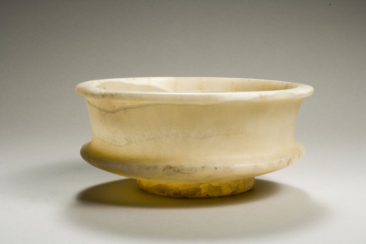 Tazza, 18.-19. dynastia, 1540-1186 eKr. (alabasteri) tekijältä New Kingdom Egyptian
