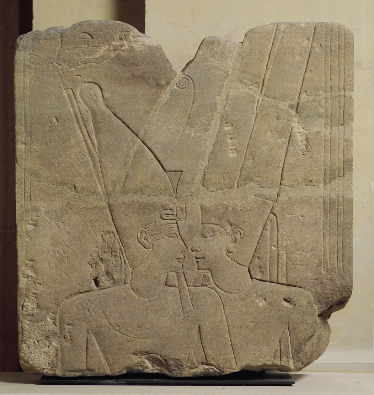 Jumala Amon syleilee Ramses II:ta, Karnak, noin 1401-1213 eKr. (hiekkakivi) tekijältä New Kingdom Egyptian
