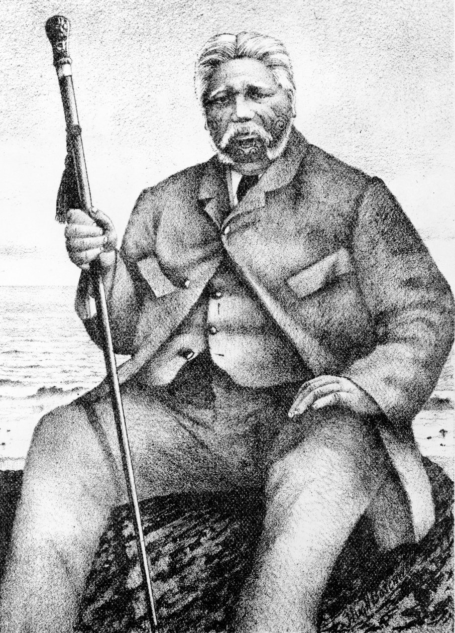 Reihana Waha-nui, kuvitus John Whiten teoksesta 