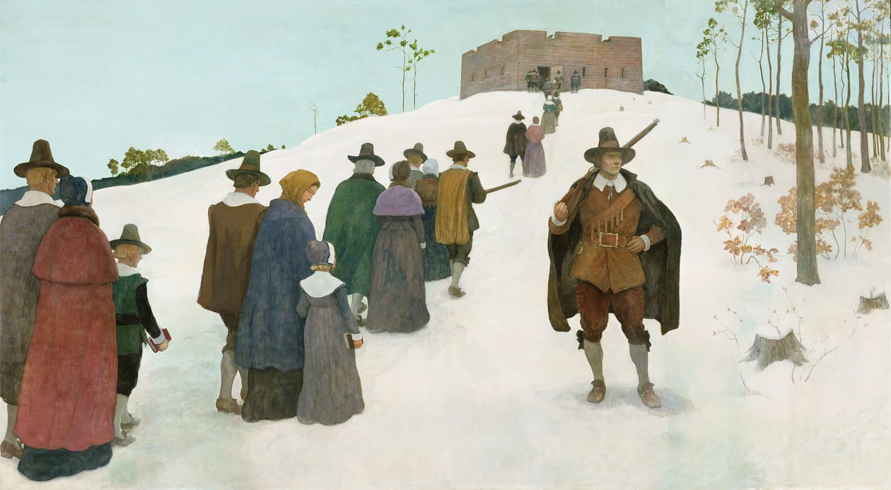 Kirkossa käynti, 1941 tekijältä Newell Convers Wyeth