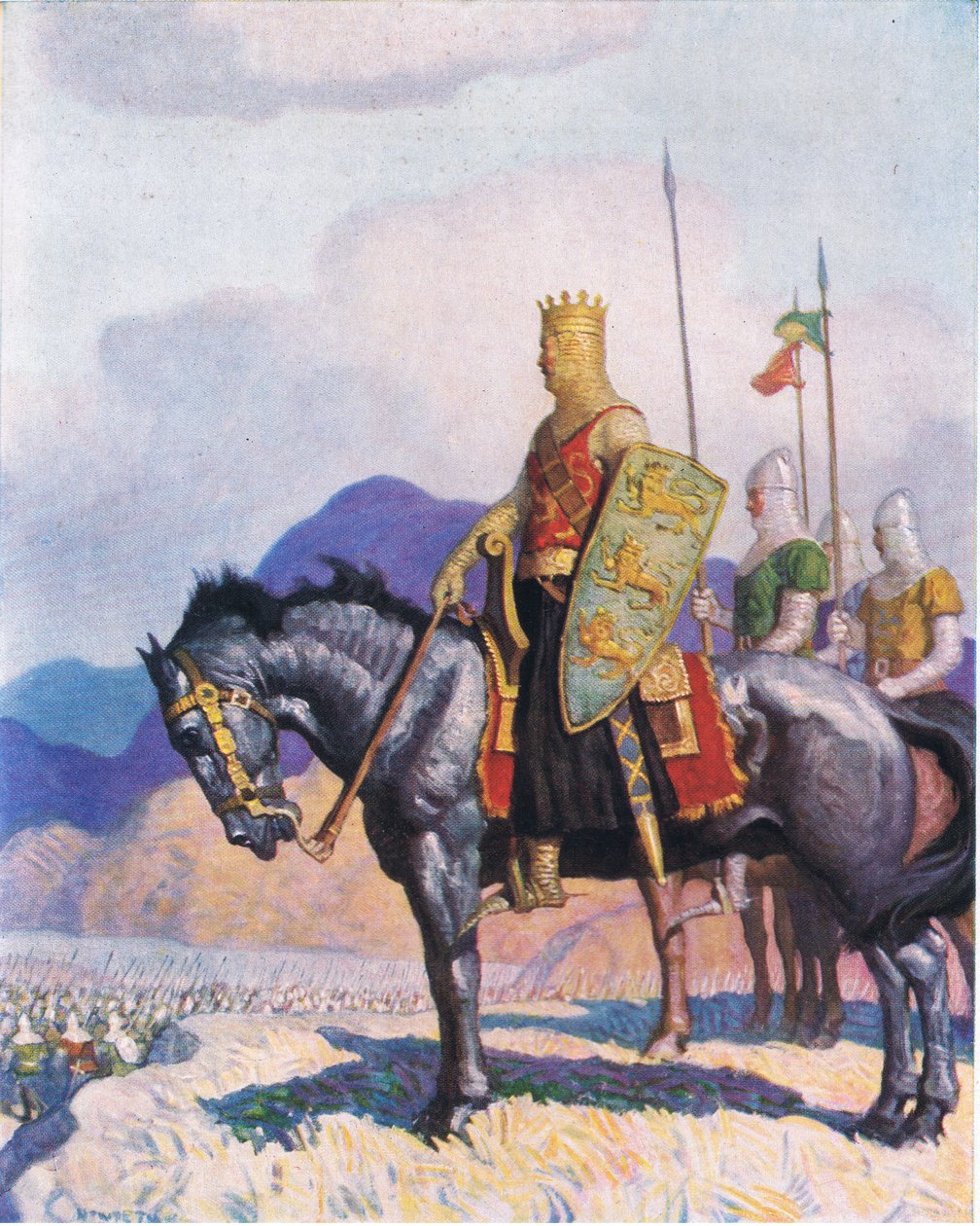 King Edward, Charles Schribnerin Sonsin julkaisemasta The Scottish Chiefsistä, 1930 tekijältä Newell Convers Wyeth