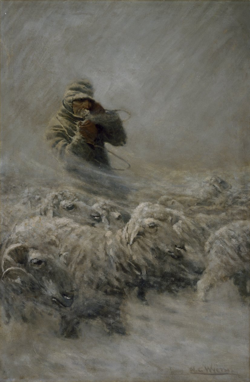 Lammaspaimenkoira, 1908 tekijältä Newell Convers Wyeth