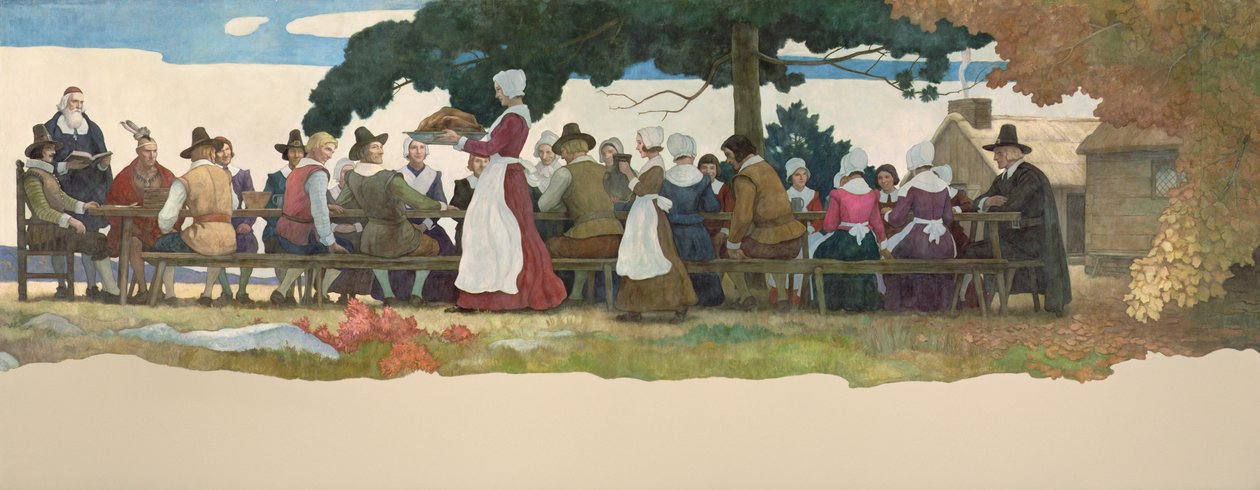 Kiitospäivän juhla, 1940 tekijältä Newell Convers Wyeth