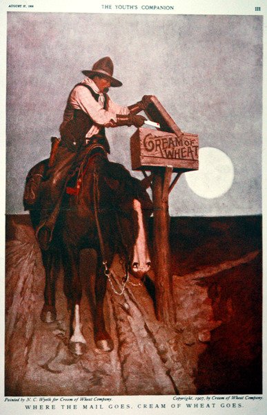 Cream of Wheat Companyn mainos tekijältä Newell Convers Wyeth