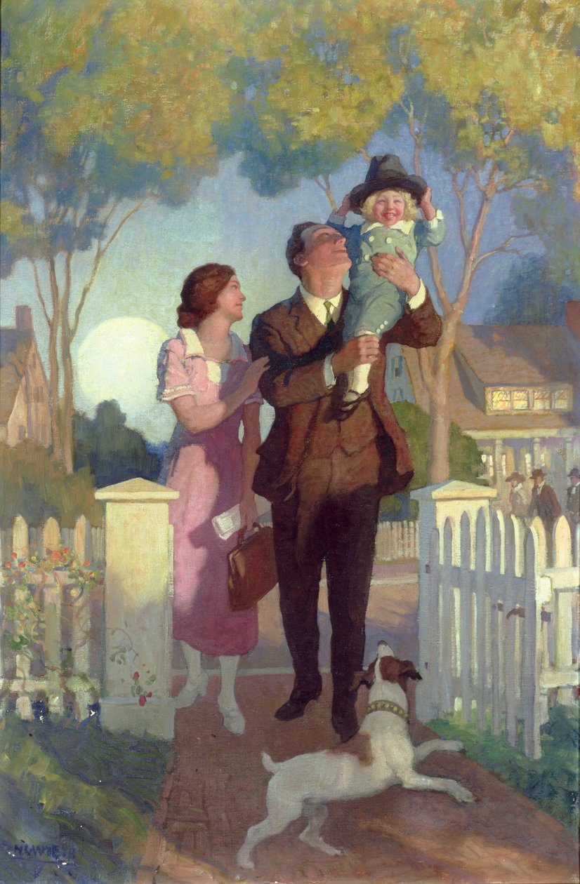 Kotiin saapuminen (öljy) tekijältä Newell Convers Wyeth