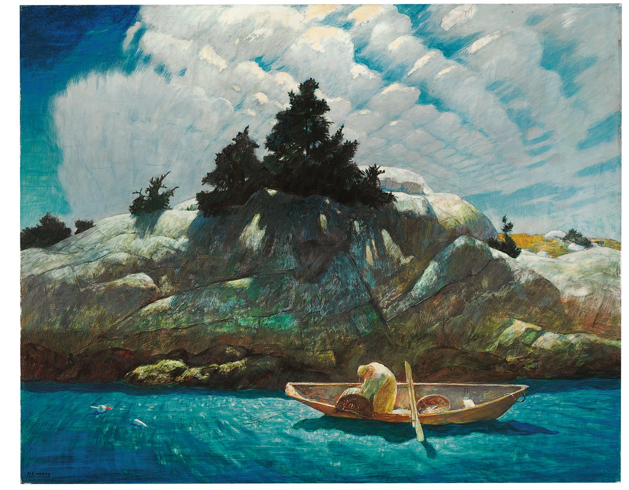 Black Spruce Edge (Lobstering Off Black Spruce Edge) tekijältä Newell Convers Wyeth