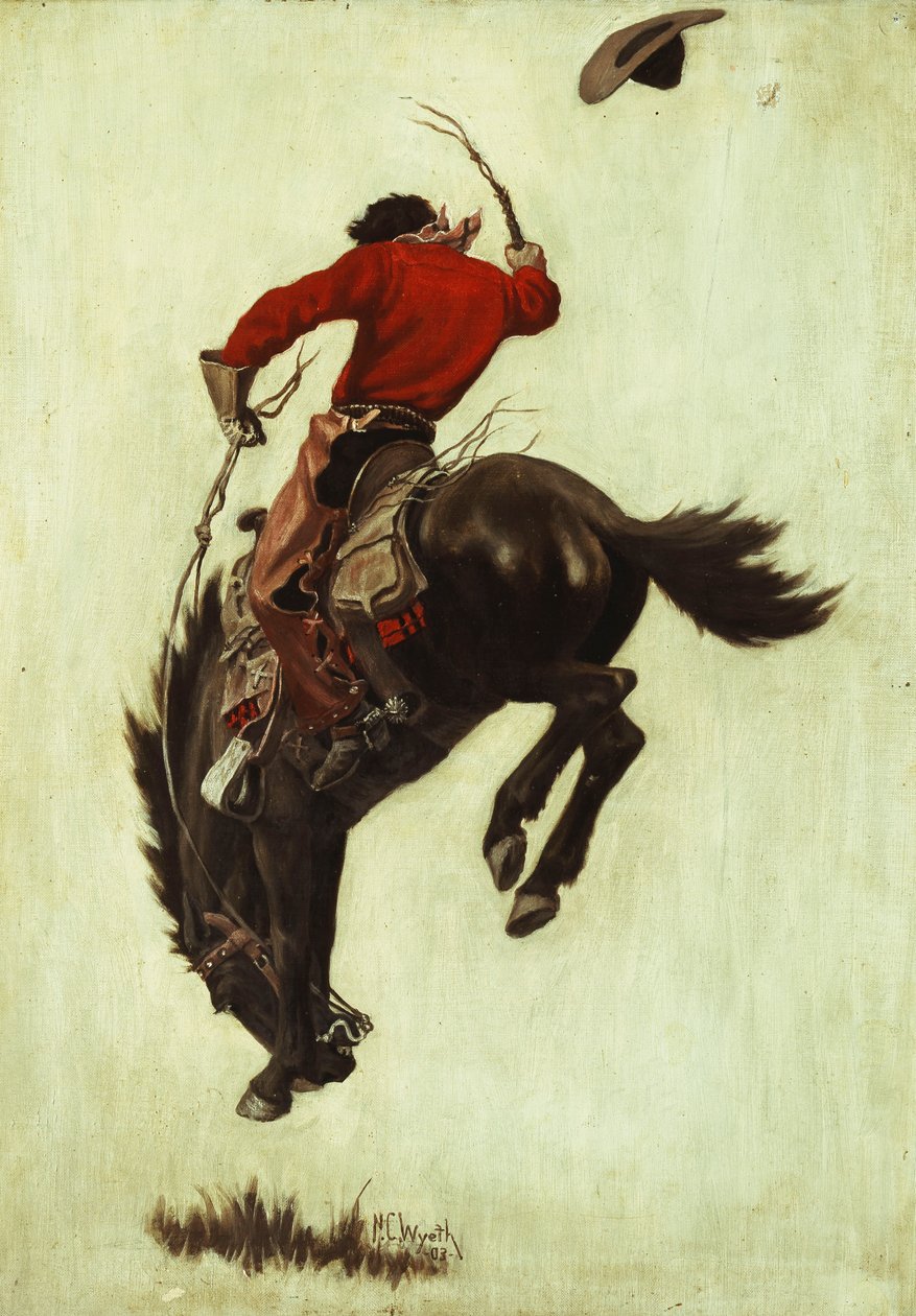 Bucking Bronco tekijältä Newell Convers Wyeth