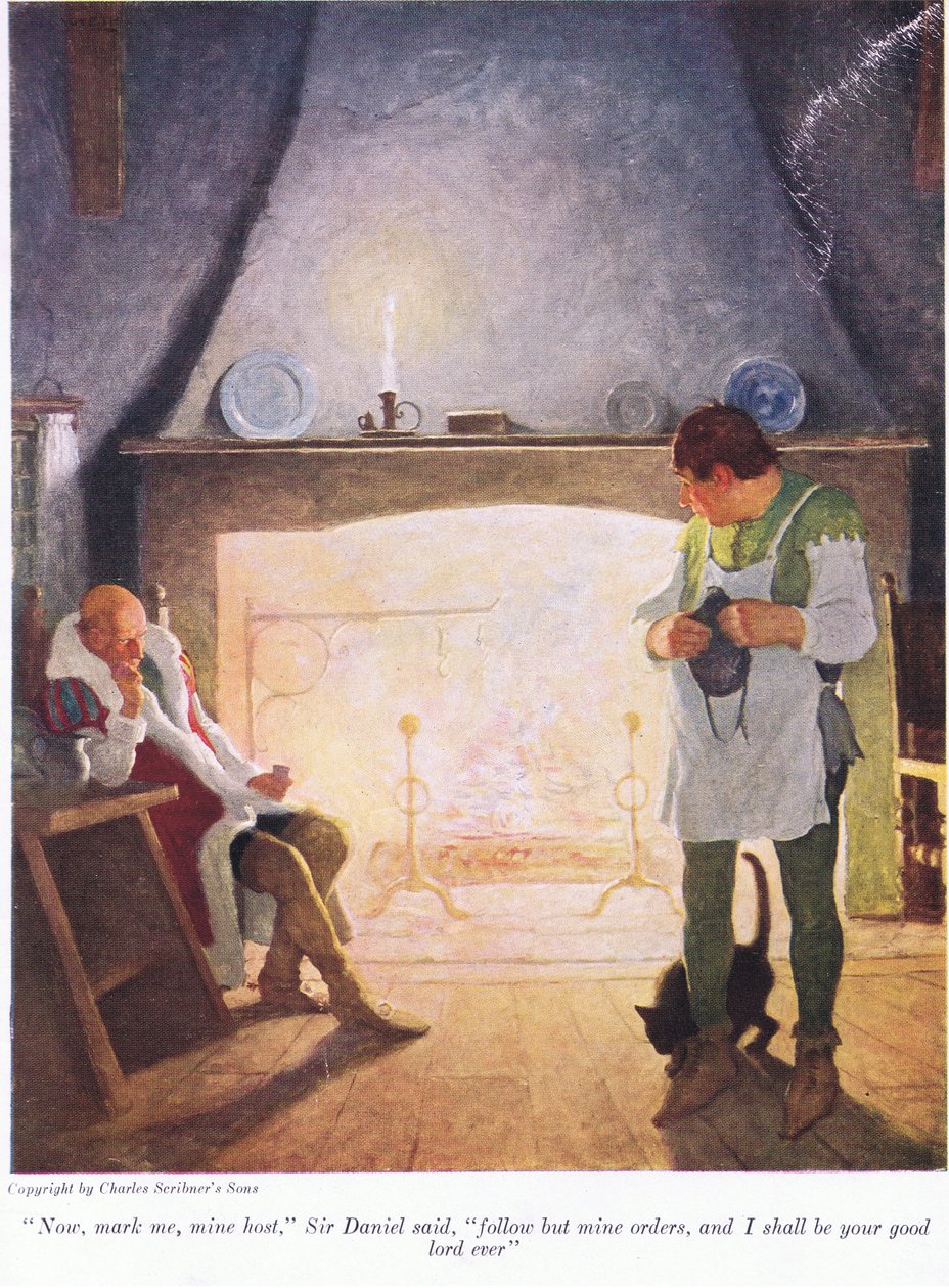 Merkitse nyt minulle isäntäni Sir Donald sanoi: noudata vain minun käskyjäni, niin minä olen hyvä Herrasi ikuisesti, 1916 tekijältä Newell Convers Wyeth