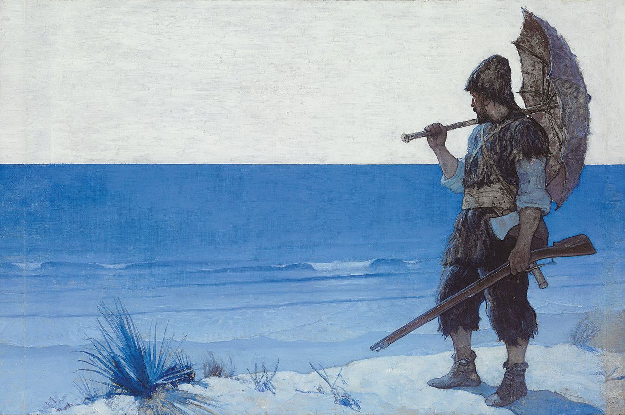 Robinson Crusoe: Loppupaperi tekijältä Newell Convers Wyeth
