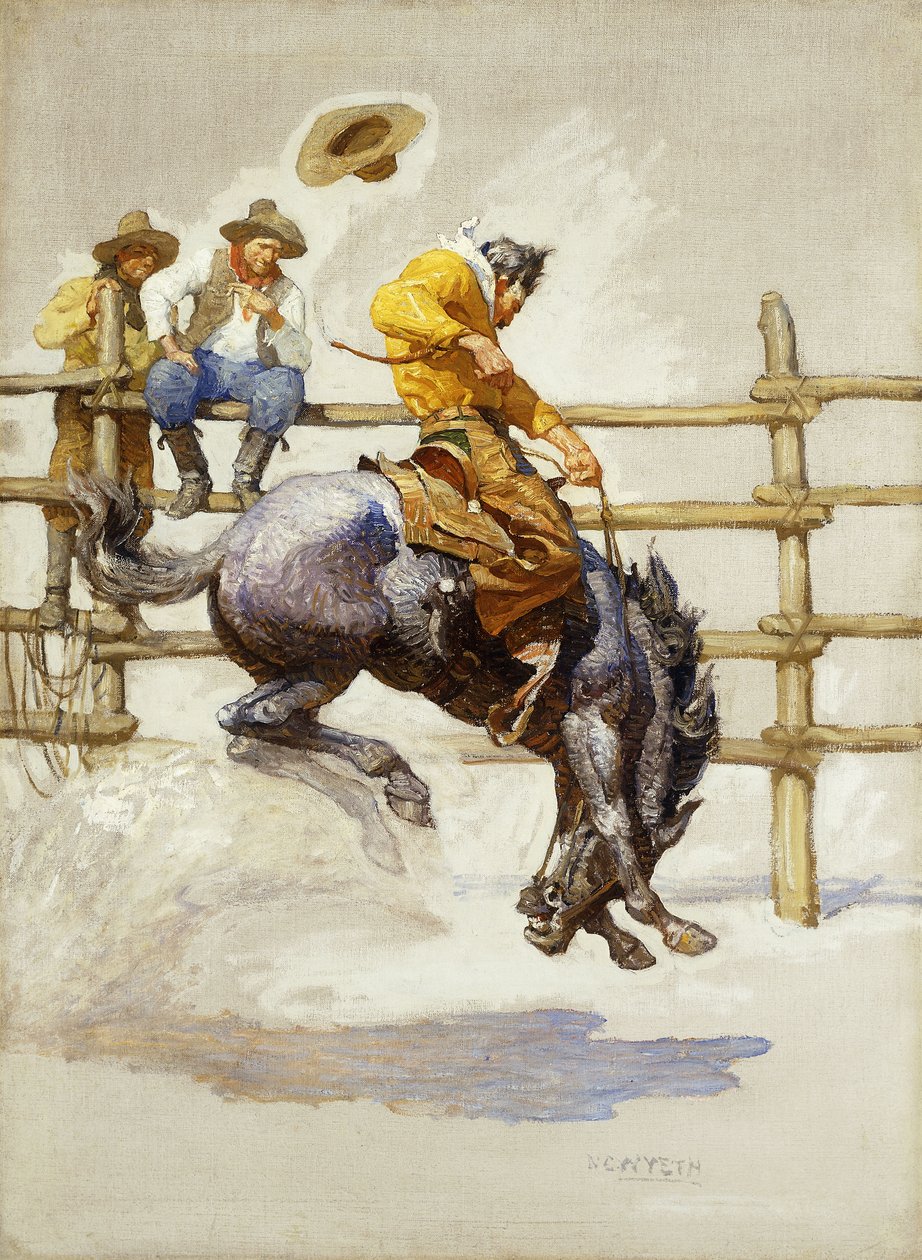 Bucking Bronco tekijältä Newell Convers Wyeth