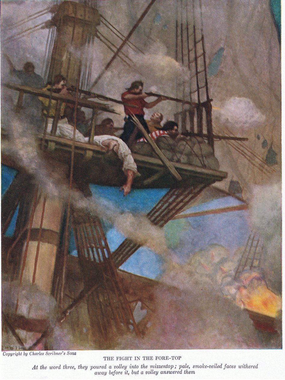 Taistelu etupäästä, 1928 tekijältä Newell Convers Wyeth
