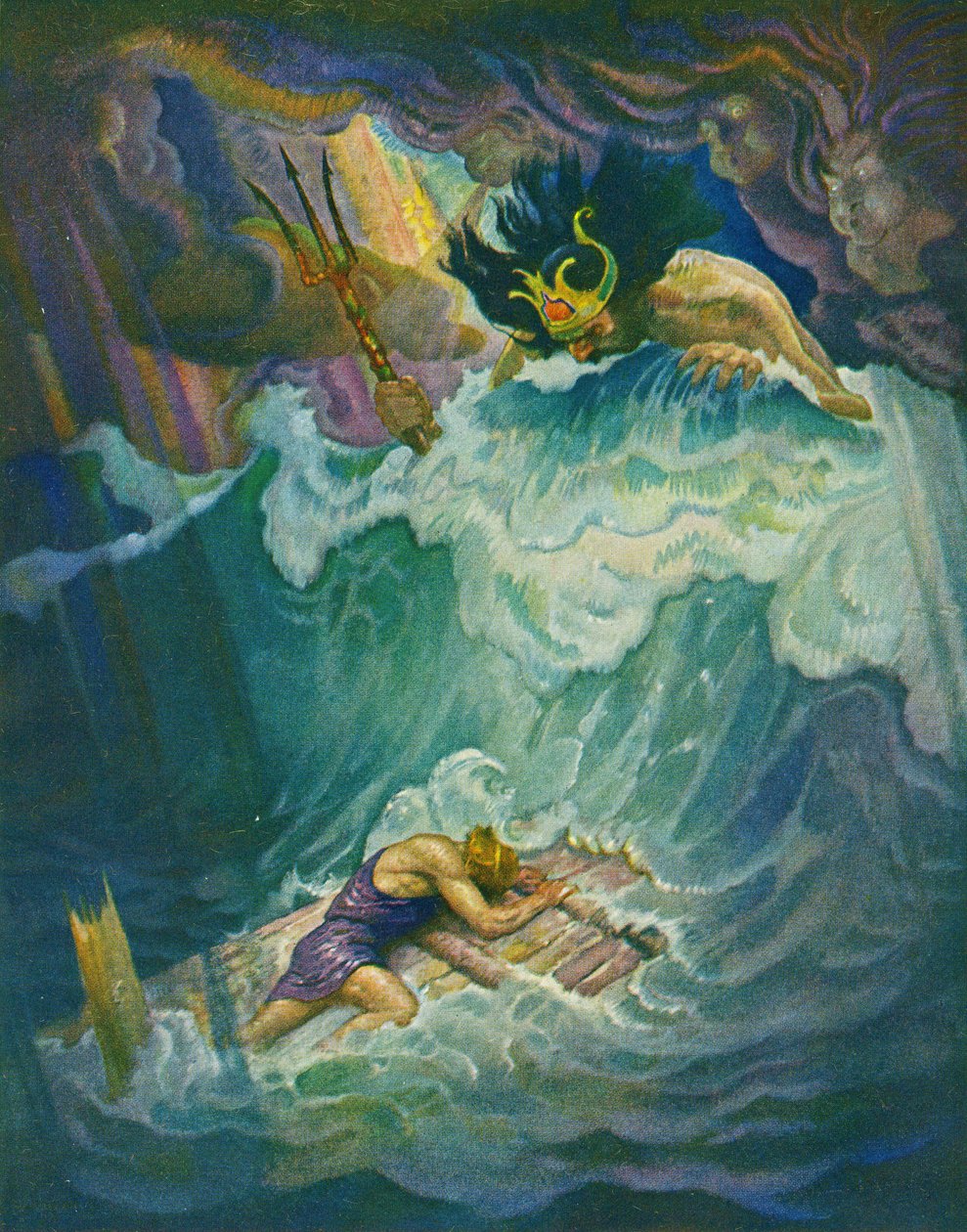 Odysseuksen lautta tekijältä Newell Convers Wyeth