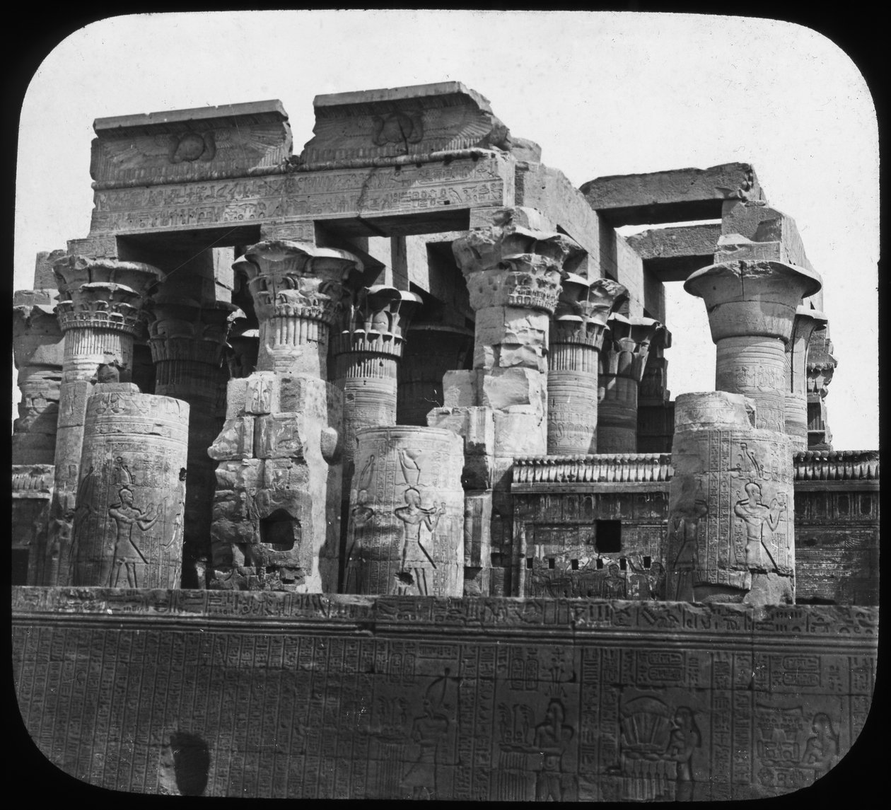 Kom Ombon temppeli, Egypti, 1890 tekijältä Newton and Co