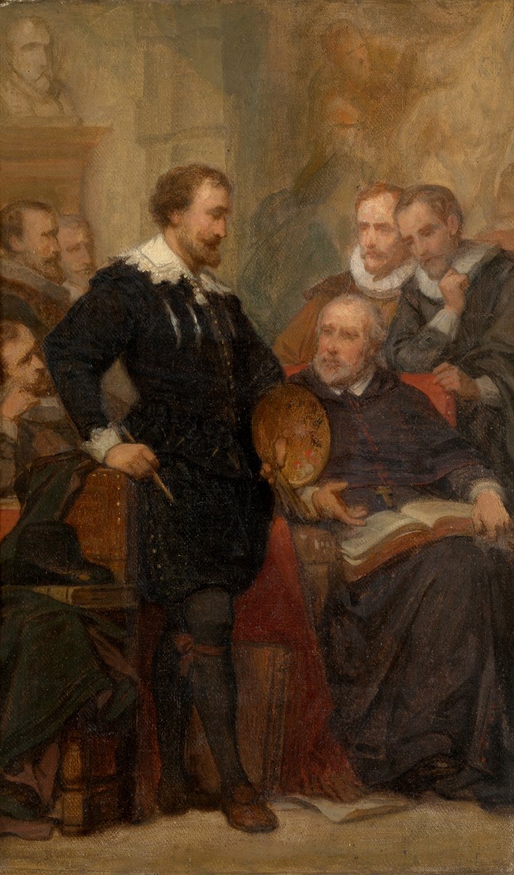 Peter Paul Rubens työhuoneessaan (öljy) tekijältä Nicaise de Keyser