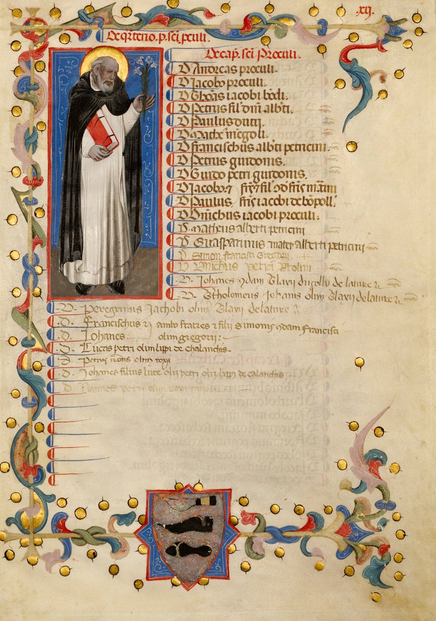 Pyhä Dominic tekijältä Niccolò Giacomo da di Bologna