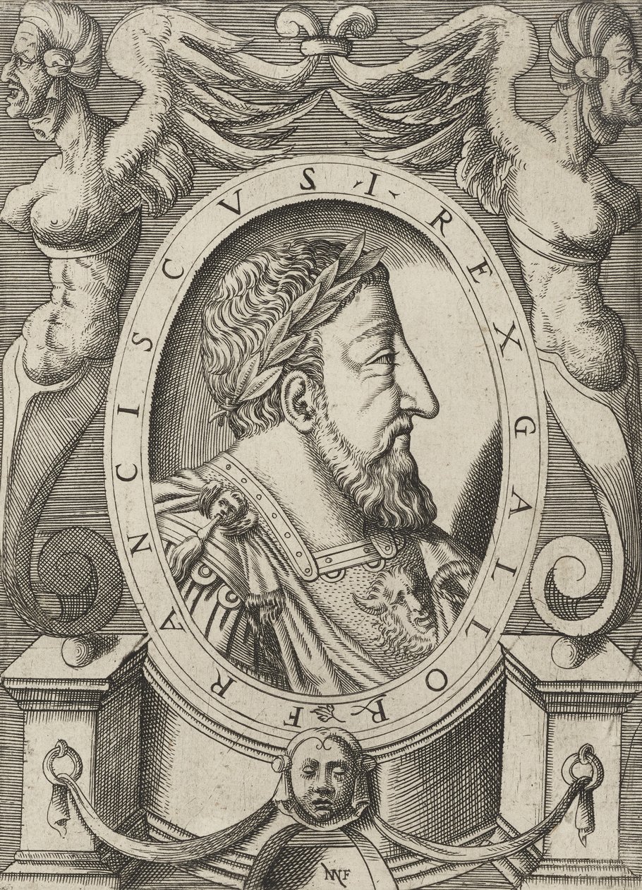 Francis I of France, pub. C. 1568 tekijältä Niccolò Nelli