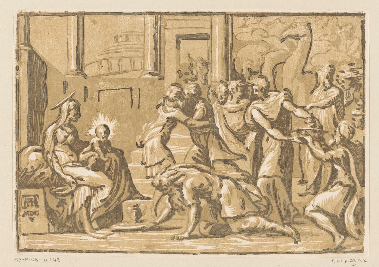 Kuninkaiden palvonta tekijältä Niccolò Vicentino (attributed to)