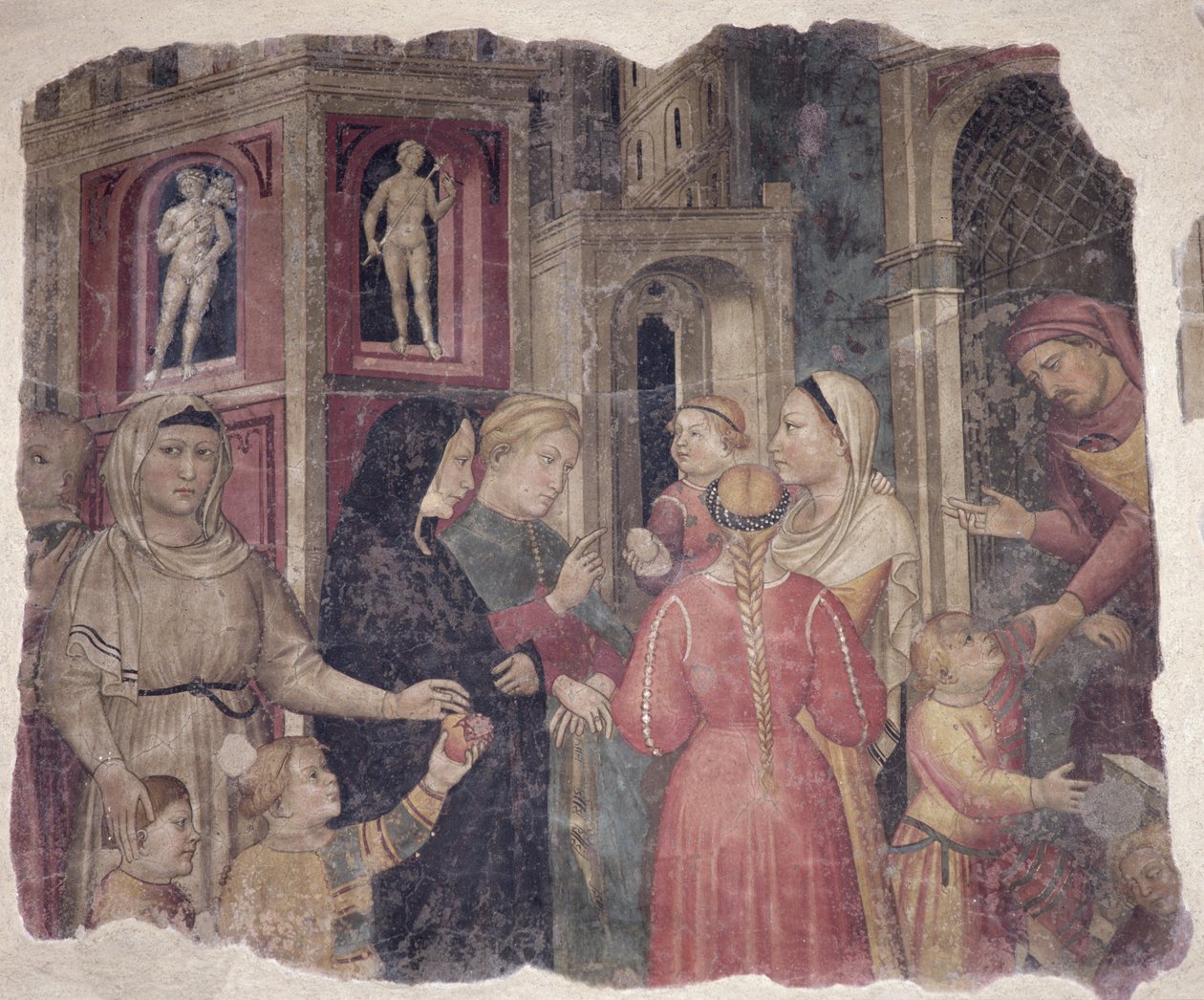 Captains of Mercy, 1386 (yksityiskohta) tekijältä Niccolò Pietro di Gerini