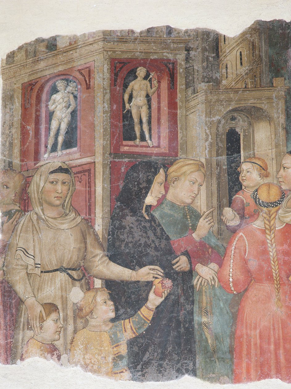 Yksityiskohta armon kapteeneista, 1386 tekijältä Niccolò Pietro di Gerini