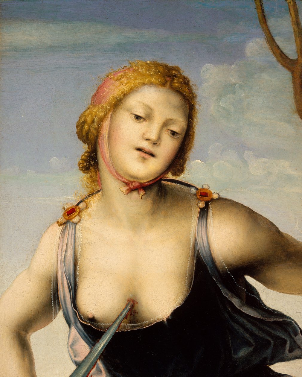 Lucretia, n. 1500-50 tekijältä Niccolo the Younger Giolfino