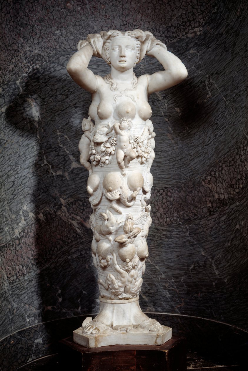 Luonnon allegoria. Niccolo Tribolon marmoriveistos (1500-1550) tekijältä Niccolo Tribolo