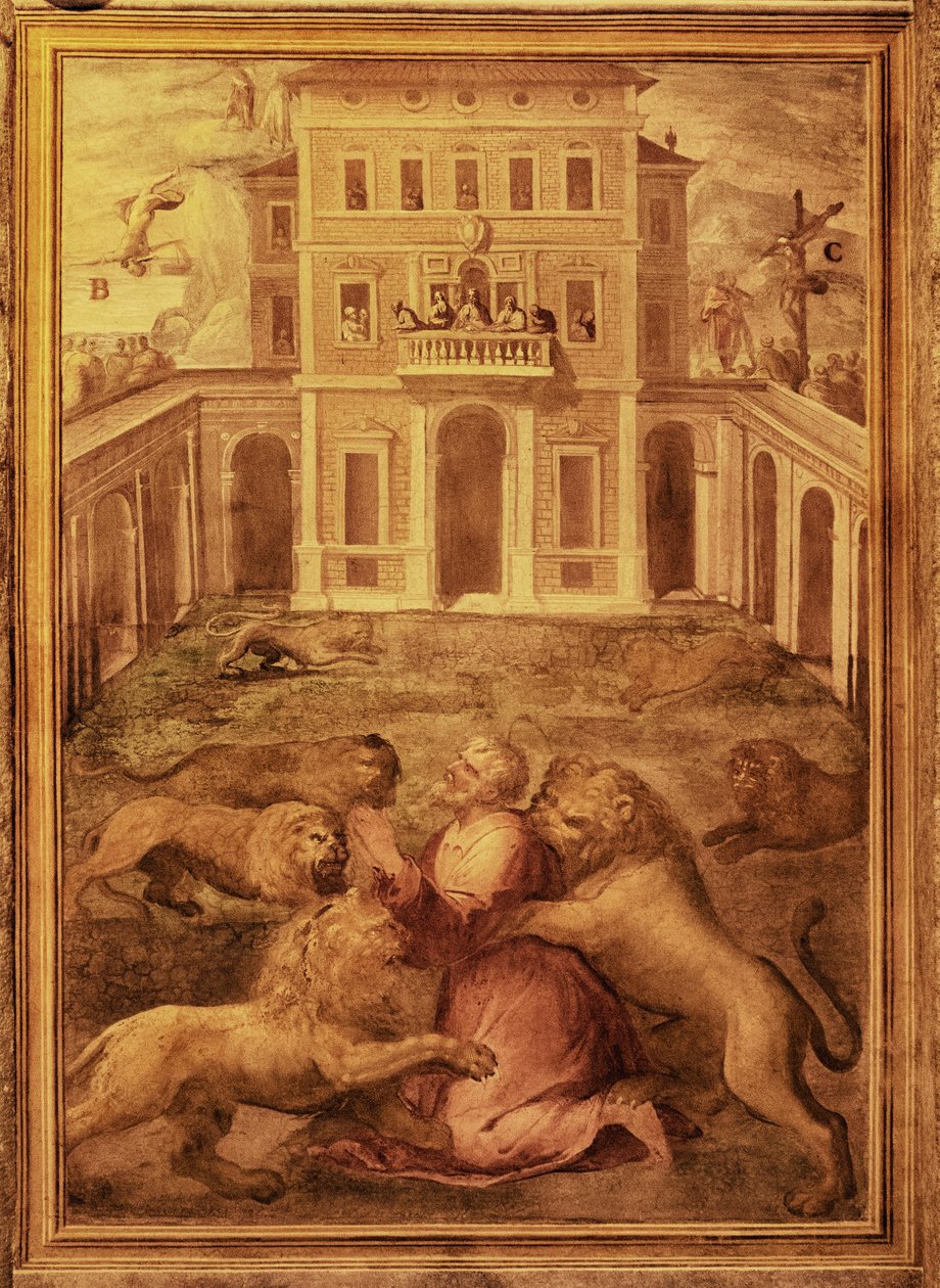 Pieni basilika Santo Stefano Rotondo, Santo Stefano al Monte Celio, Santo Stefano Rotondo al Celio tekijältä Niccolo called Pomarancio Circignani