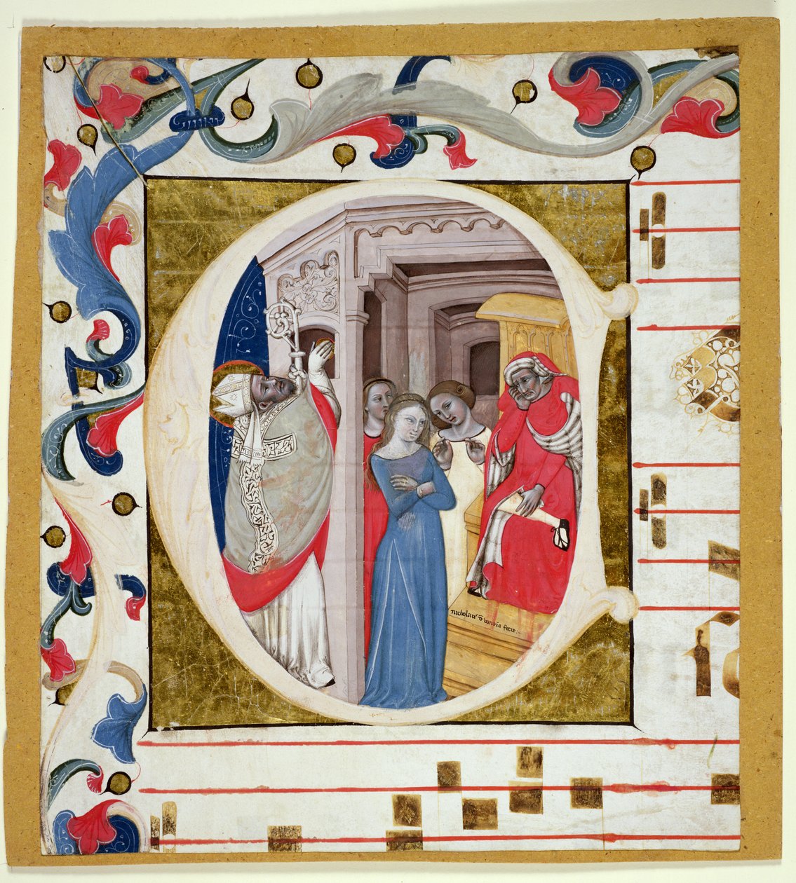 Ms. 278A: Historioitu alkuleikkaus antifonerista (vellum) tekijältä Niccolo di Giacomo