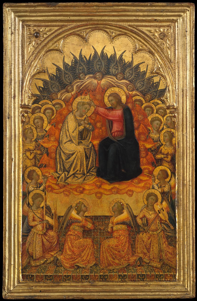 Neitsyen kruunaus, n. 1380. tekijältä Niccolo di Buonaccorso