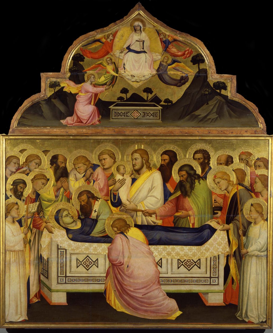 Neitsyen kuolema, noin 1370-1375 tekijältä Niccolo di Pietro Gerini