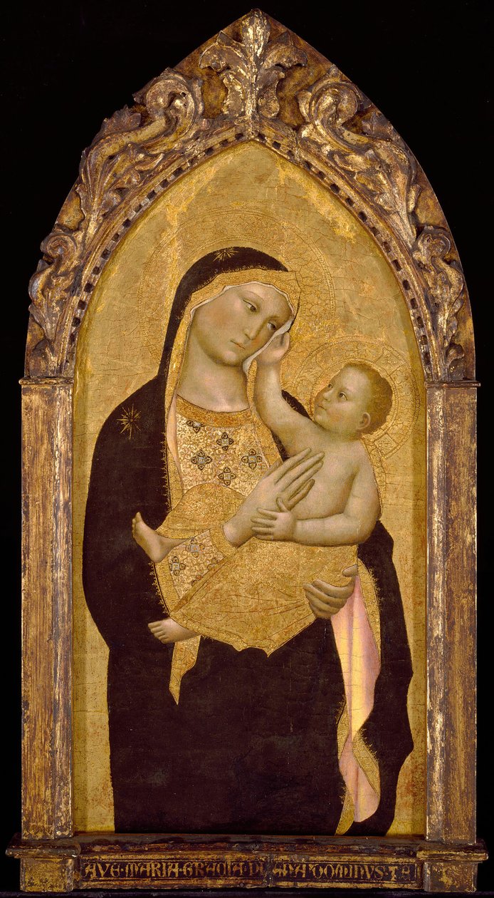 Neitsyt ja lapsi, 1390-1400. tekijältä Niccolo di Pietro Gerini