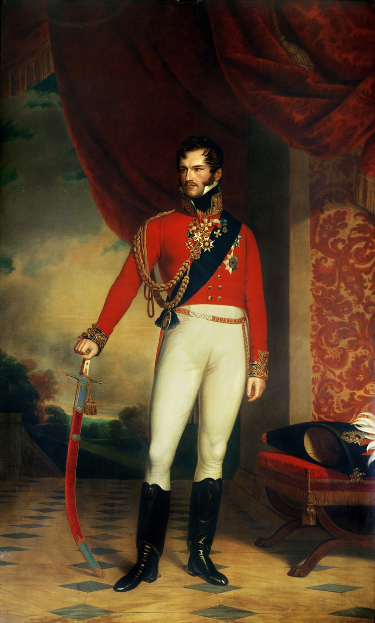 Orangen prinssi, myöhemmin Alankomaiden kuningas William II (1792-1849) tekijältä Nicholas Pieneman