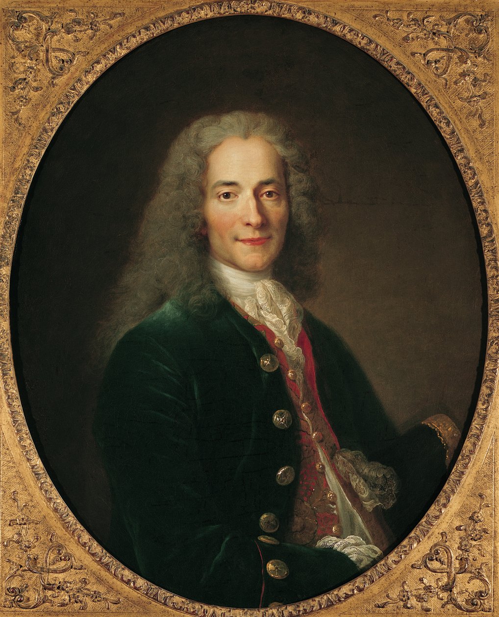 Voltairen (1694-1778) muotokuva vuoden 1718 jälkeen tekijältä Nicolas de Largillière